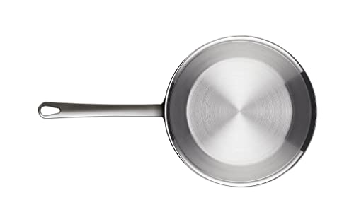 Stahl Triply Stainless Steel Pan I Frying Pan Without Lid I Induction Base  Fry Pan I Artisan 4438,Dia 18 cm, 0.9 L (Serves 1 Person)