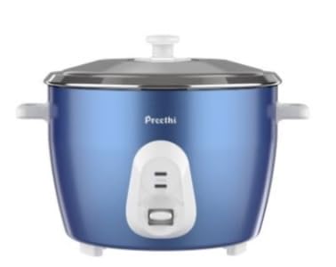 Preethi Glitter 1.8L Double Pan Electric Rice cooker (Blue)