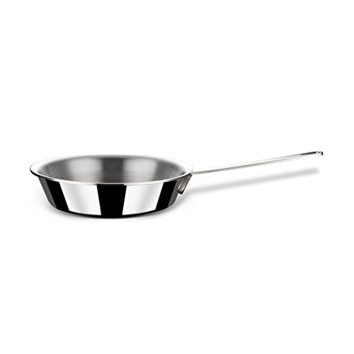 Stahl Triply Stainless Steel Mini Fry Pan Without Lid | Induction Base Stainless Steel Pan | Dia 12 cm, 240 ML