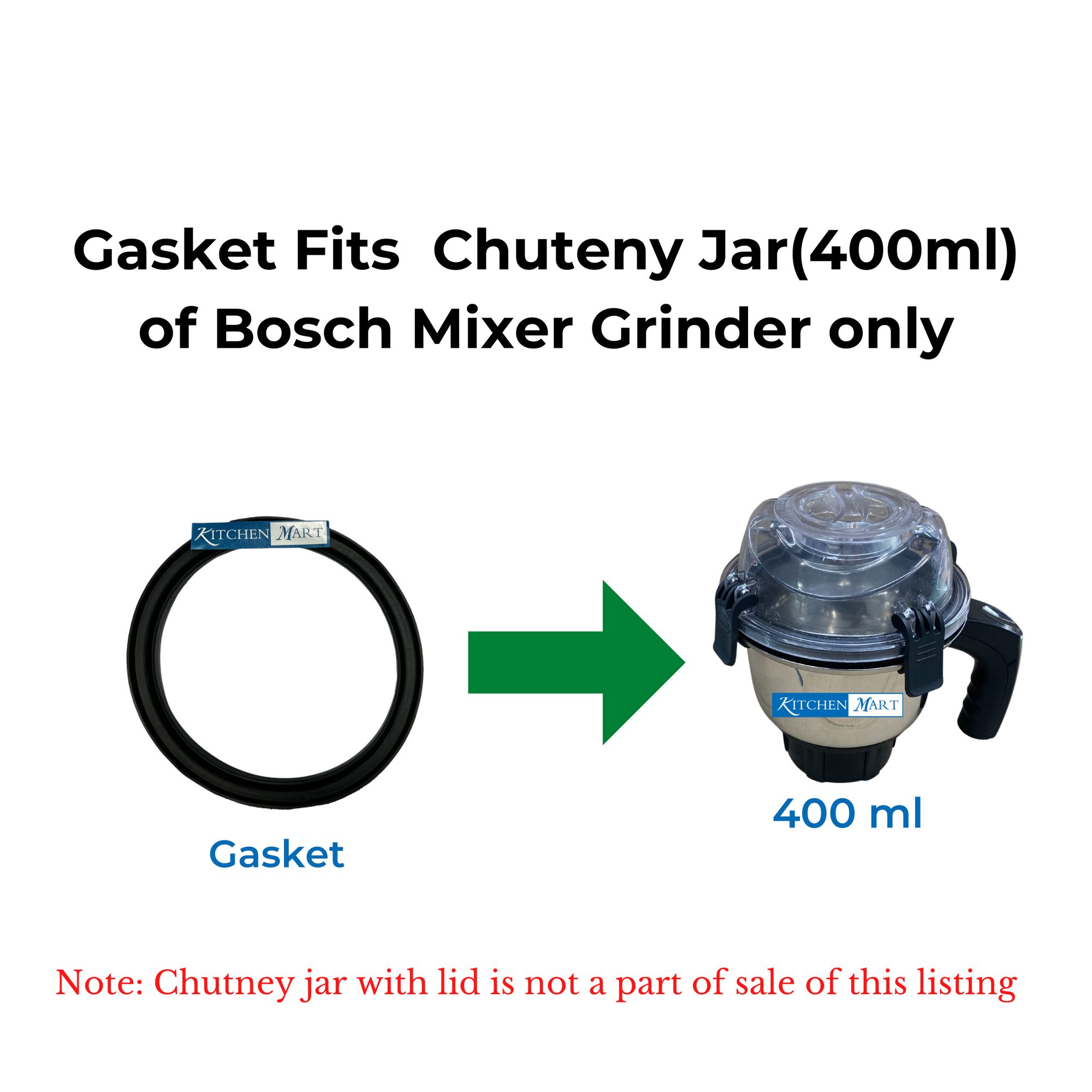  Kitchen Mart replacement jar for Bosch Mixer Grinder (Chutney  Jar - 400 ML): Home & Kitchen