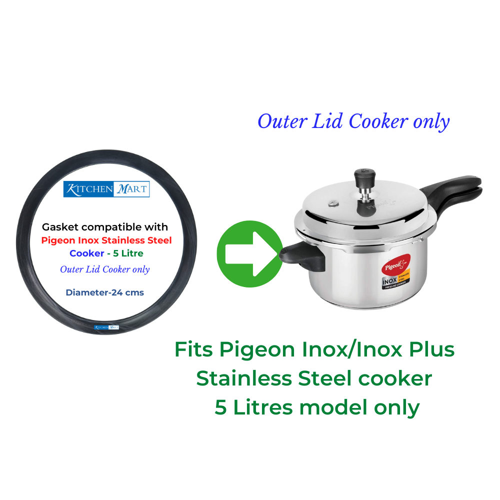 Pigeon Gasket for Inox / Inox Plus Stainless Steel Pressure cooker (Outer Lid)