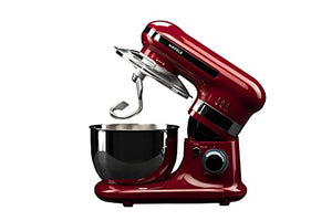Hafele Glam line Pro, 800W Power Mixer with Mixing Attachments, Red