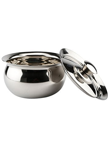 Embassy Minto Pongal Pot/Cook-n-Serve Dish, 2200 ml, Size 2 (Stainless Steel)