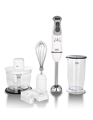 BLACK+DECKER BXBL6002IN Hand Blender with Chopper, Whisk, Cup and Wall Rack 600W