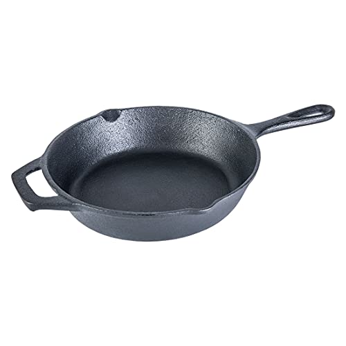 Wonderchef Forza Cast-Iron Fry Pan, Pre-Seasoned Cookware, Induction Friendly, 20cm, 3.8mm
