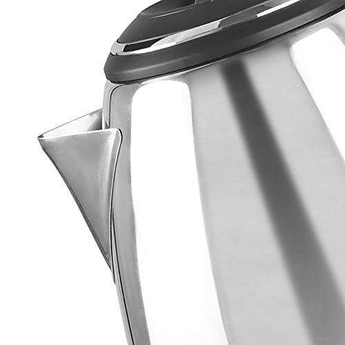 Milton Insta Electric 1500 Stainless Steel Kettle, 1.5 Litres, Silver