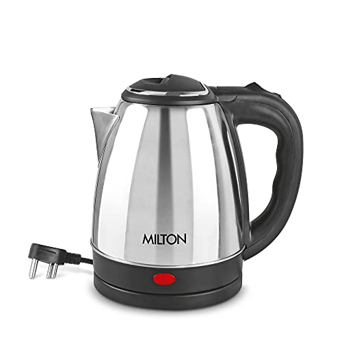 Milton Insta Electric 1200 Stainless Steel Kettle, 1.2 Litres, Silver