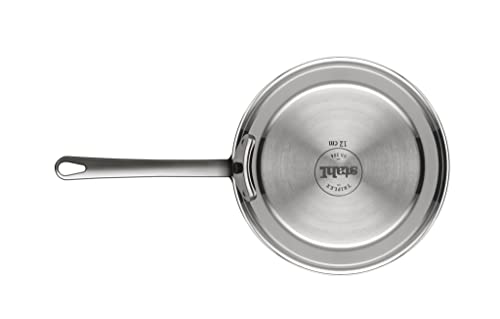 Stahl Triply Stainless Steel Pan I Frying Pan Without Lid I Induction Base  Fry Pan I Artisan 4438,Dia 18 cm, 0.9 L (Serves 1 Person)