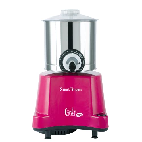 SmartFingers Comfort Plus Mini Table Top Wet Grinder, 1.25 Liter, Pink