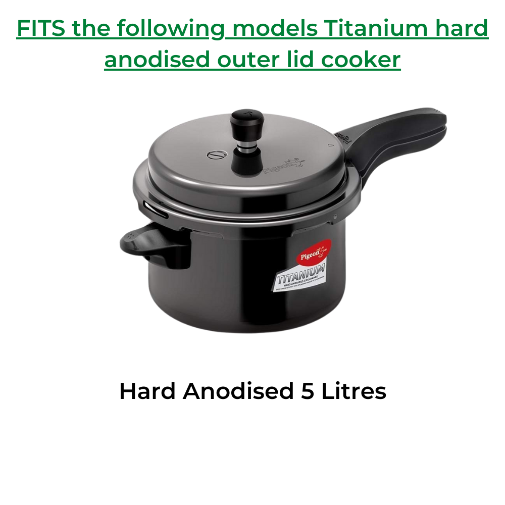 Kitchen Mart Gasket compatible with Pigeon Titanium Hard Anodised Pressure cooker