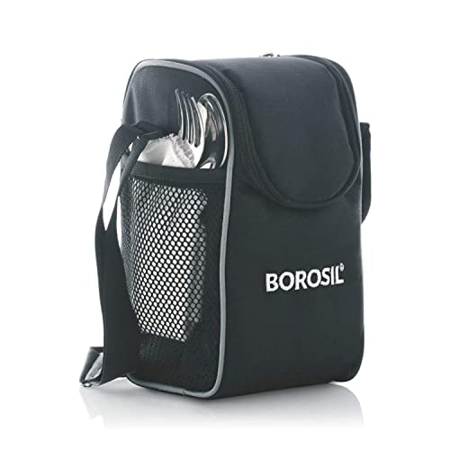 Borosil - Hot-N-Fresh Stainless Steel Insulated Lunch Box, 2 container