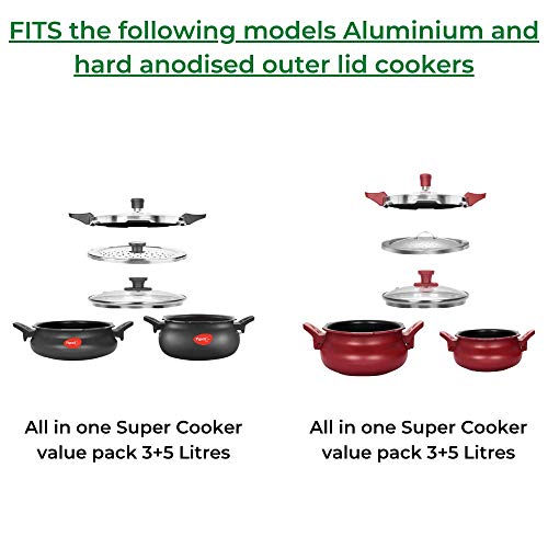 Kitchen Mart Gasket compatible with Pigeon All in one Super Pressure cooker 3 Litres & 5 Litres