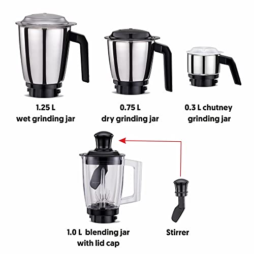 750 W Preethi Popular Mixer Grinder, For Wet & Dry Grinding