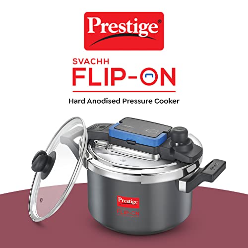 Pressure cooker with online glass lid