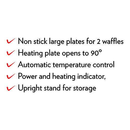 Borosil Neo Waffle Maker, 1000 Watts