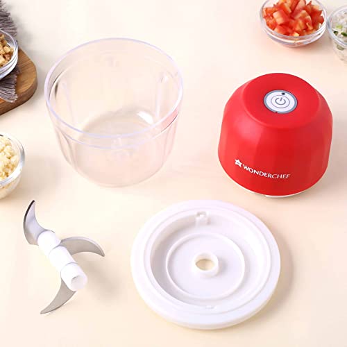 Wonderchef Zippy Cordless Chopper 350 Ml, 1 Year Warranty