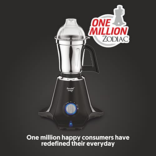 Preethi Taurus Plus MG-257 Mixer Grinder, 1000 Watt, Blue/Black 4 Jars