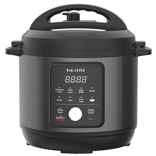 Instant Pot 6QT Essential, New Launch 2023, Stainless Steel 9-in-1 Electric Pressure Cooker, Rice Cooker 6QT Black)