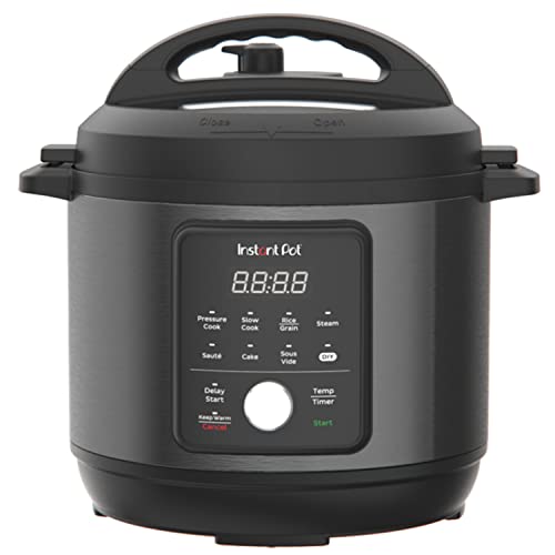 Instant Pot 6QT Essential, Stainless Steel 9-in-1 Electric Pressure Cooker, Rice Cooker 6QT Black)