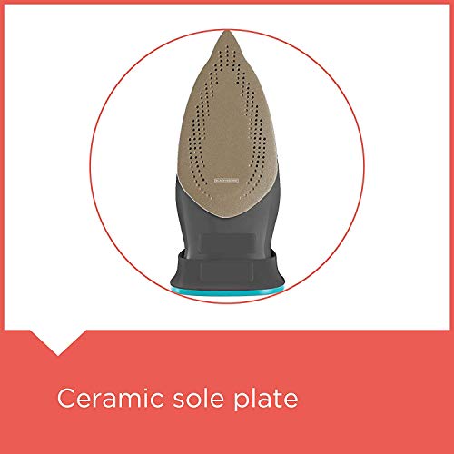 Black + Decker BD BXIR2201IN 2200-Watt Cord & Cordless Steam Iron (Green)