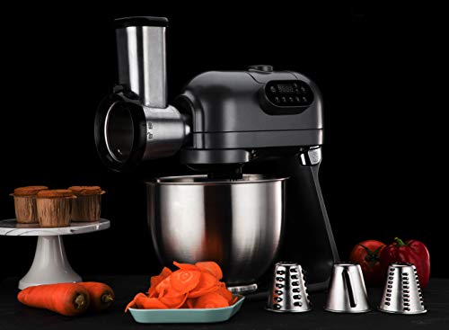 Hafele Klara - The Kitchen Machine Multifunctional Blender with 5.5L Mixing Bowl, 3 Mixing Attachments, 1.2 Litre Blender, Vegetable Slicer (3 Attachments) 1000 Watt