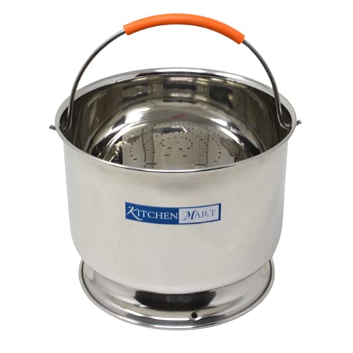 Kitchen Mart Premium Stainless Steel Starch Remover Container for Pressure Cooker (for 3 litres Cooker)