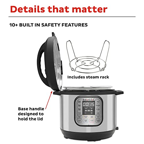 Instant Pot 321 6QT Essential, Stainless Steel 7-in-1 Electric Pressure Cooker, Slow Cooker, Rice Cooker, Steamer, Saute, Yogurt Maker, And Warmer, 6 Qt, Black