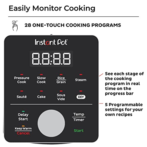 Instant Pot 6QT Essential, Stainless Steel 9-in-1 Electric Pressure Cooker, Rice Cooker 6QT Black)