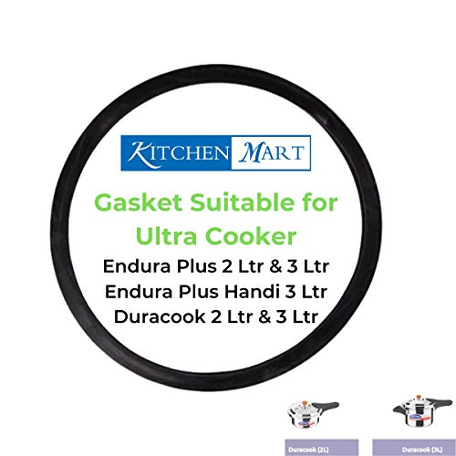 Kitchen Mart Gasket Compatible with Elgi Ultra Pressure cookers Endura Plus 2 LTR and 3Ltr and Endura Plus Handi 3Ltr - 2 pcs
