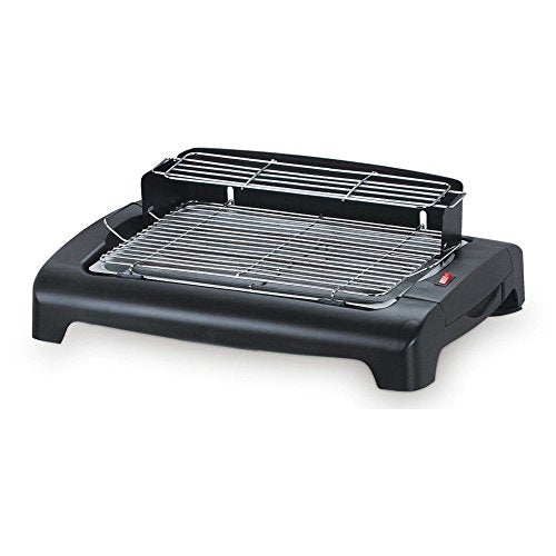Wonderchef Smoky 1650 Watt Grill Electric Barbeque with Stand | Mini - Travel BBQ | Camping Grill | Saves Space | Easy Clean | (Black)