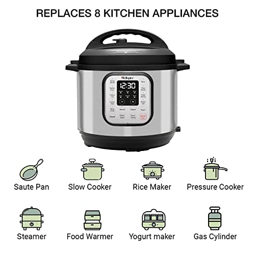 Wellspire 6 Litres Instant Pot Electric Pressure Cooker- #304 Stainles -  KITCHEN MART