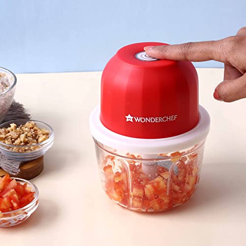 Wonderchef Zippy Cordless Chopper 350 Ml, 1 Year Warranty