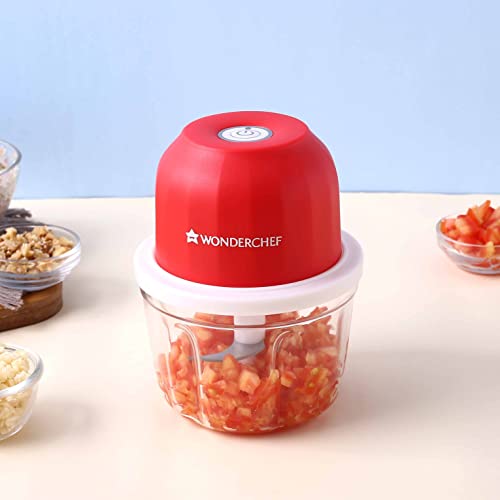 Wonderchef Zippy Cordless Chopper 350 Ml, 1 Year Warranty