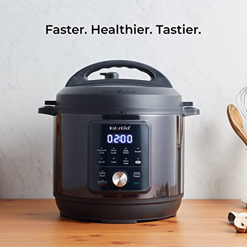 Instant Pot 6QT Essential, Stainless Steel 9-in-1 Electric Pressure Cooker, Rice Cooker 6QT Black)