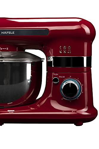 Hafele Glam line Pro, 800W Power Mixer with Mixing Attachments, Red