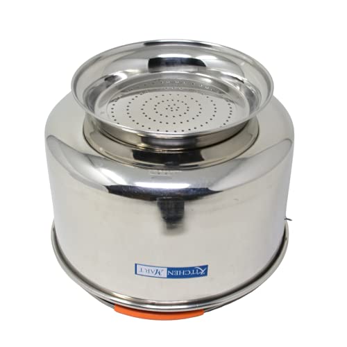 Kitchen Mart Premium Stainless Steel Starch Remover Container for Pressure Cooker (for 7.5 litres Cooker)