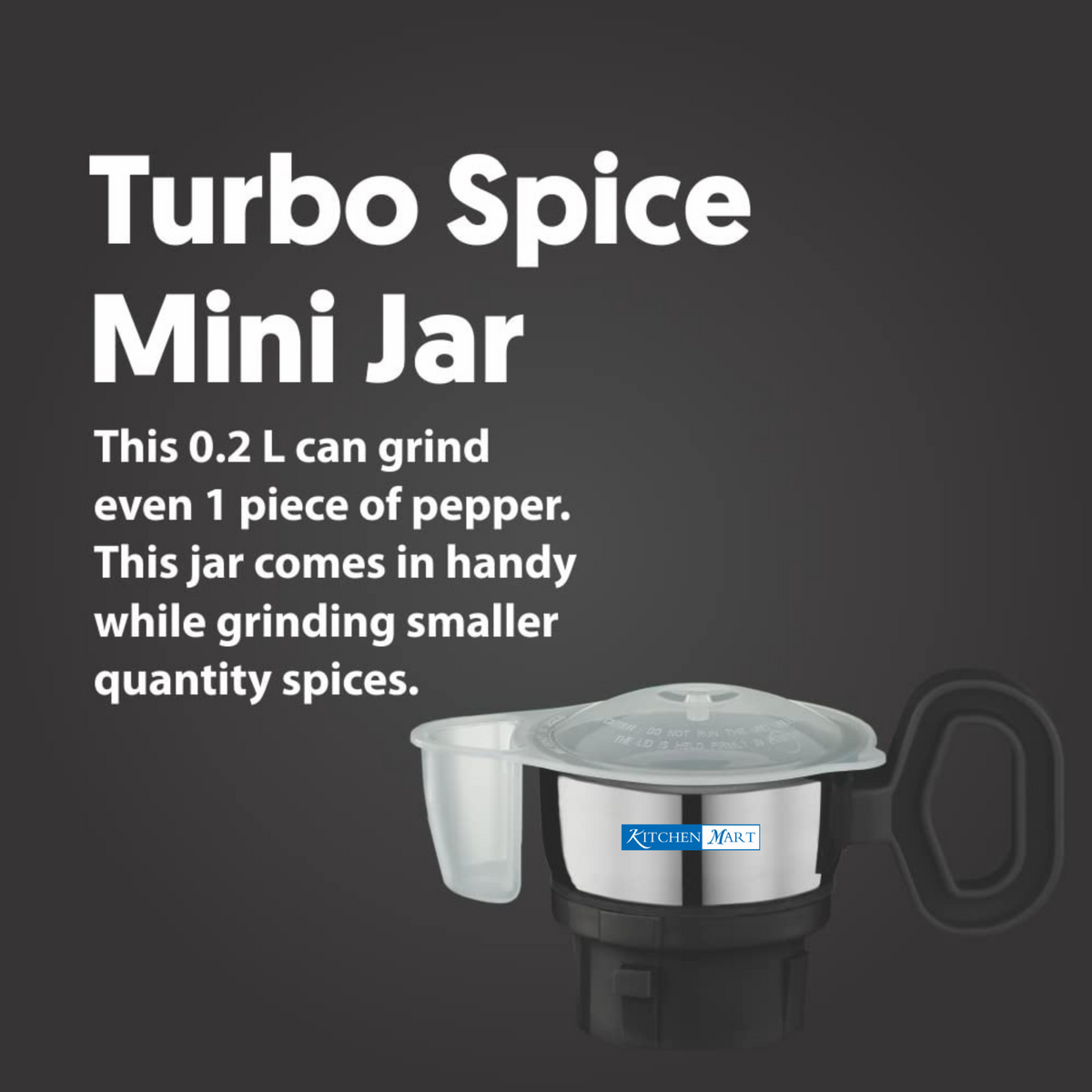 Preethi Turbo Spice 200 ml Black