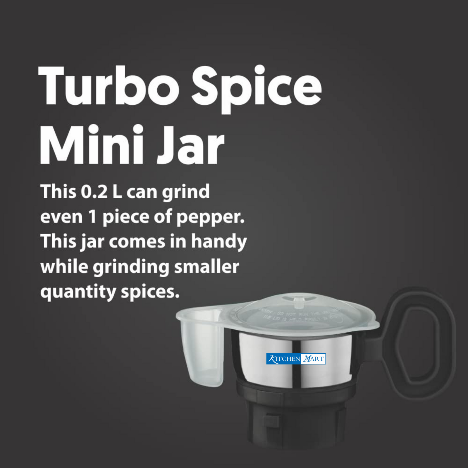 Preethi Turbo Spice 200 ml Black