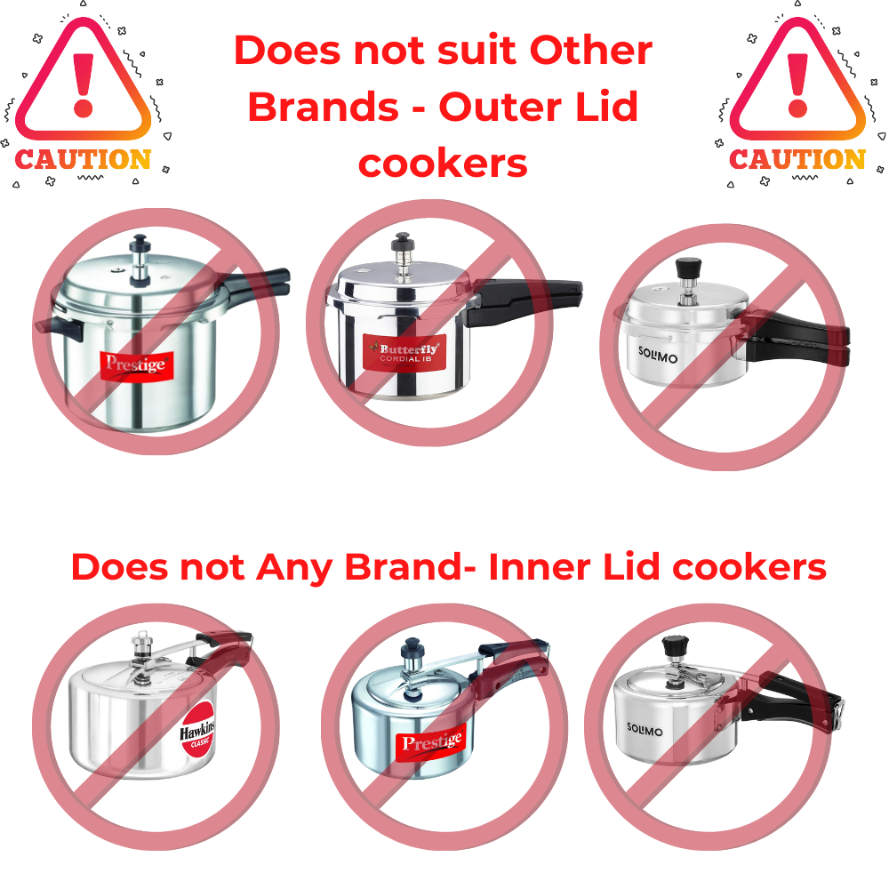 Kitchen Mart Gasket compatible with Pigeon Titanium Hard Anodised Pressure cooker