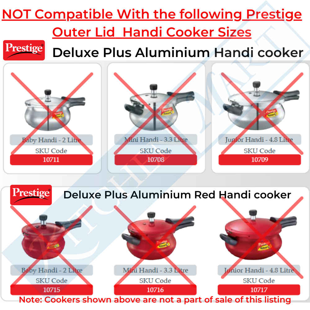 Kitchen Mart Gasket compatible with Prestige Handi Cooker Gasket