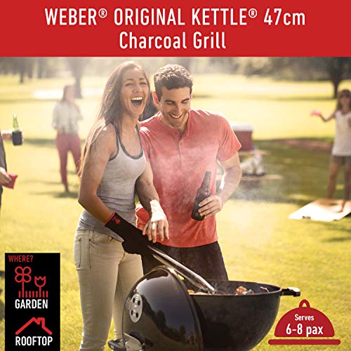 Weber Original Kettle Charcoal Grill 47cm with Thermometer