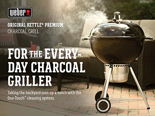 Weber Original Kettle Premium Charcoal Grill, 22-Inch, Black - New Model GBS