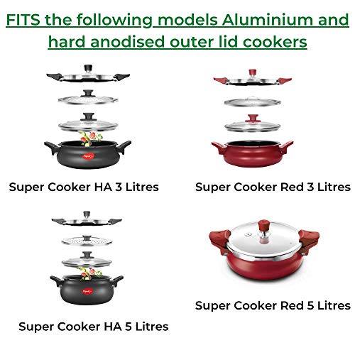 Kitchen Mart Gasket compatible with Pigeon All in one Super Pressure cooker 3 Litres & 5 Litres