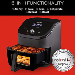 Instant Pot Air Fryer Vortex 6QT Clear Cook Touch Control Panel 360° 6QT ClearCook, 1700 watts