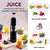 Borosil Easy Juice Cold Press Slow Juicer, Portable Slow Juicer, Compact Design, Less Oxidation, For Fresh Fruits & Vegetables, 130 W