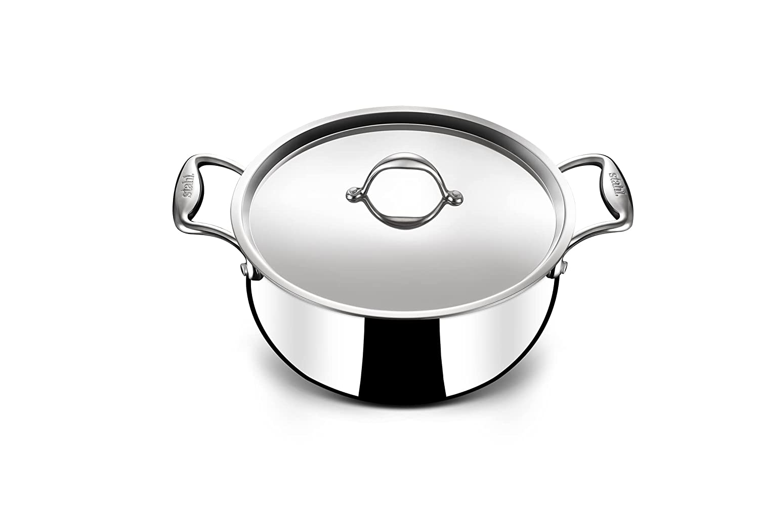 Stahl Triply Stainless Steel Artisan Belly Pot with Lid