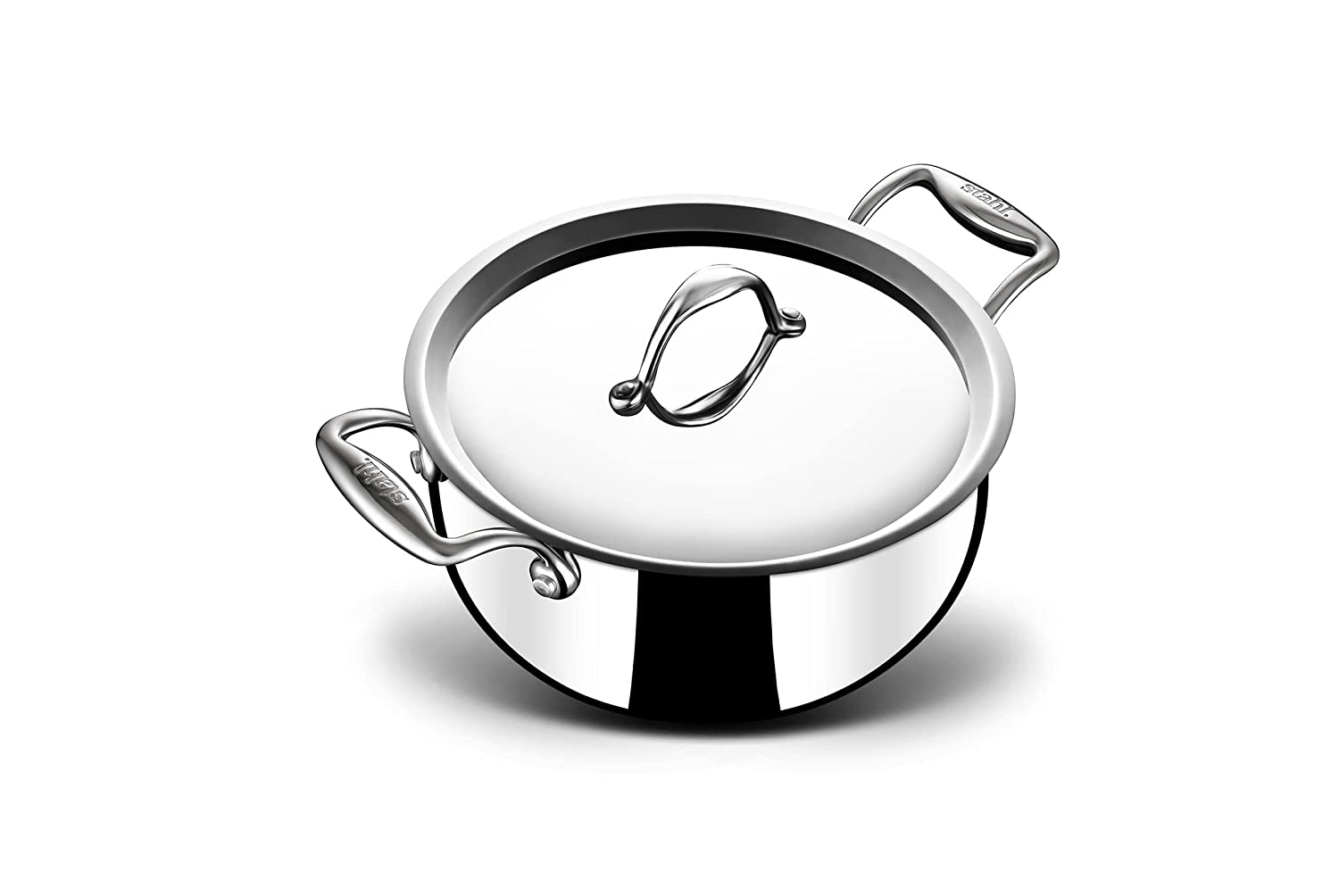 Stahl Triply Stainless Steel Artisan Belly Pot with Lid