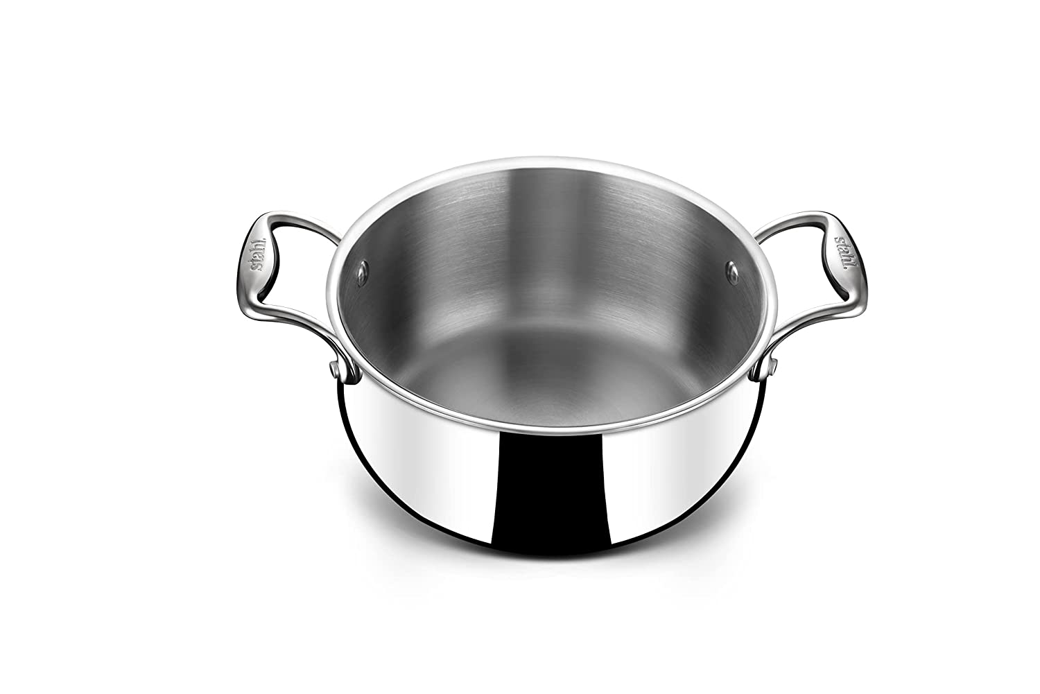 Stahl Triply Stainless Steel Artisan Belly Pot with Lid