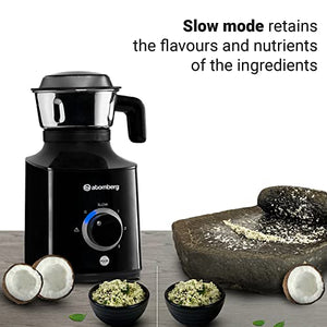 Atomberg MG1 Mixer Grinder with BLDC Motor, Slow Mode & Advanced Safety Features, 3 Jars and Chopper (Red Wine)