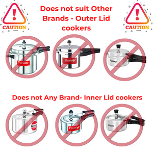 Kitchen Mart Gasket compatible with Pigeon Aluminium Pressure cooker (Outer Lid)